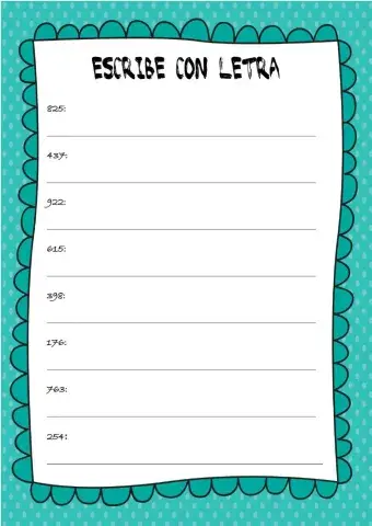 Escritura de números de tres cifras