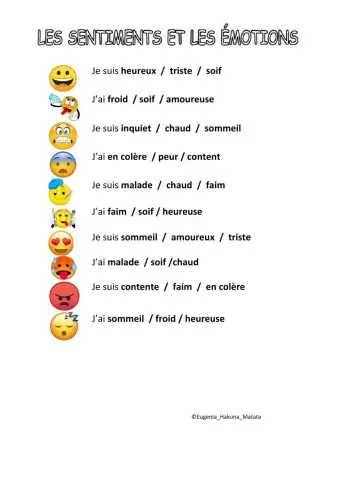 Sentiments et émotions