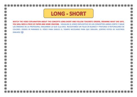 Long-short english lesson