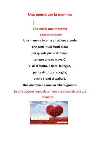Poesia mamma