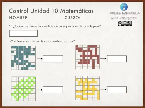 Control de Matemáticas U.10 6º