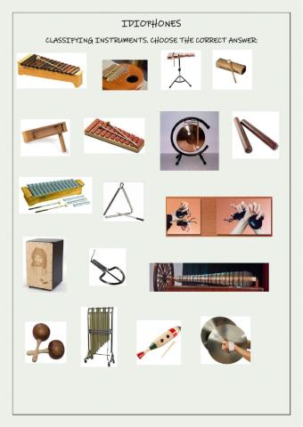 Classifying instruments