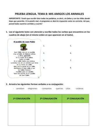 Tema 8. mis amigos los animales