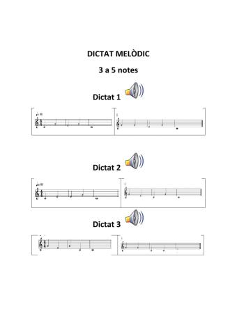 Dictat musical  1