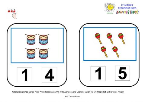 Cuenta y selecciona 2