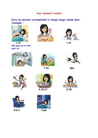 Your teacher's routine