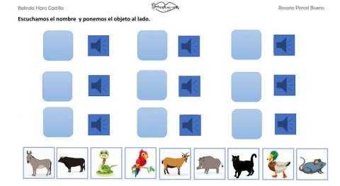 Vocabulario animales 1 con audio
