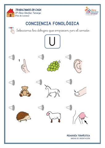 Conciencia fonológica U