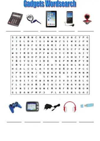 Gadgets Wordsearch