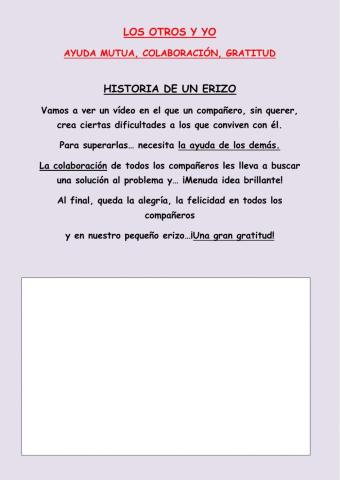 Ayuda mutua: Historia de un erizo