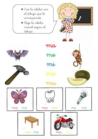 Elige la sílaba adecuda