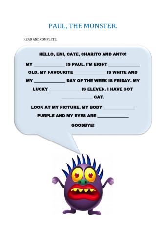 Revision - Paul, the Monster