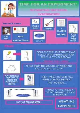 Time for an Experiment !Separating Mixtures
