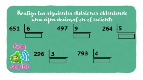 Repaso divisiones y multiplicaciones