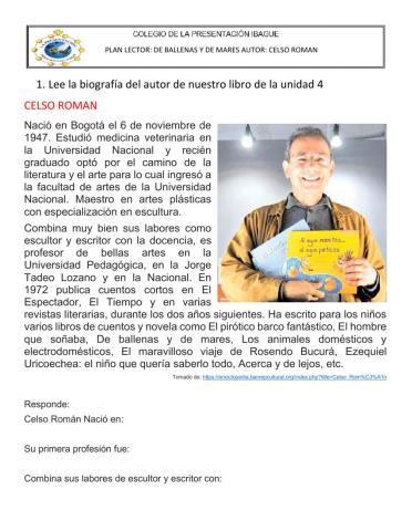 Plan lector de ballenas y de mares