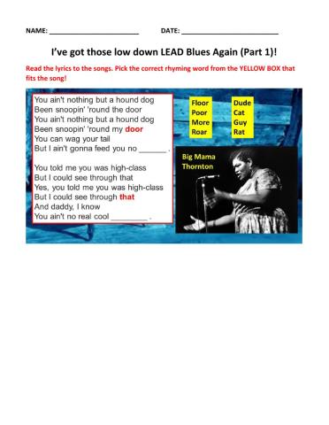 I've got them low down LEAD Blues again 1