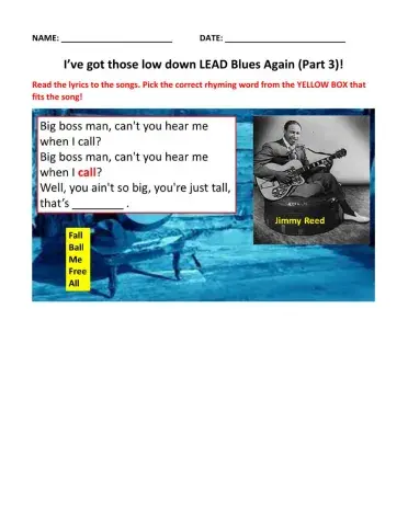 I've got them low down LEAD Blues again 3