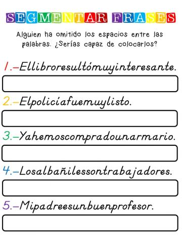 Segmentación de frases