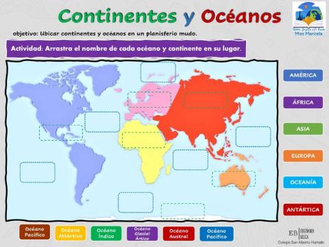 Continentes y Océanos