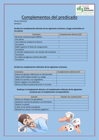 Complementos del predicado