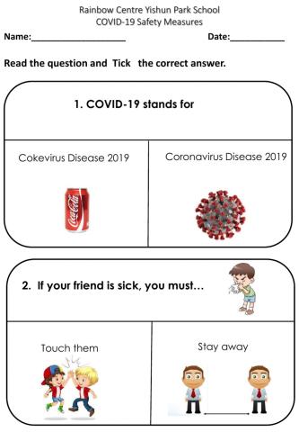 Covid-19 Safety Measures Worksheet