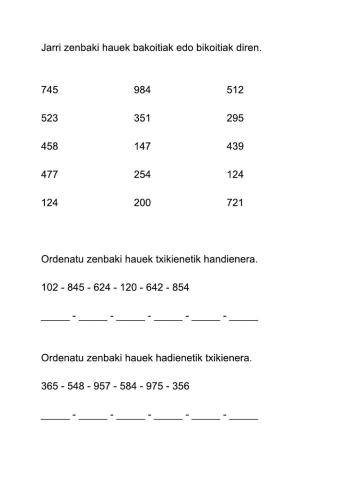 Bakoitiak eta bikoitiak