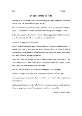 Os dous irmáns e a fada