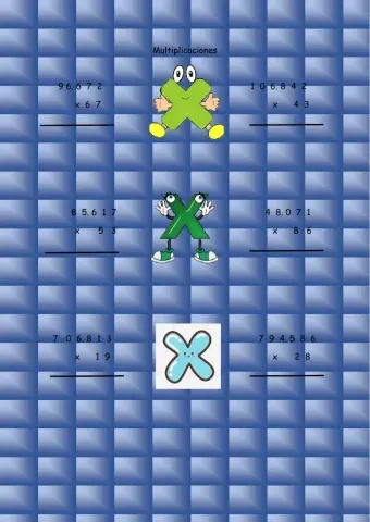 Ficha de multiplicaciones