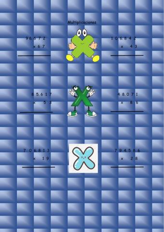 Ficha de multiplicaciones