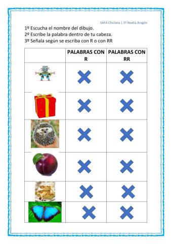 01.Palabras con R y RR