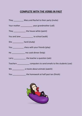 Regular verbs complete