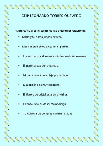 Sujeto y sujeto elíptico