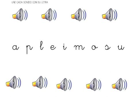 Une la letra a su sonido