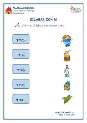 Sílabas con M