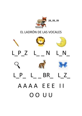 Juego vocales fonética