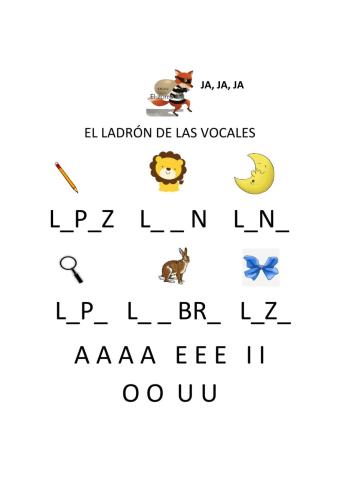 Juego vocales fonética