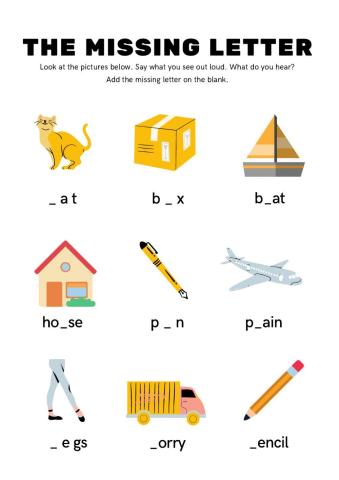 The missing letter 2