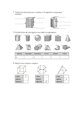 Cuerpos geométricos