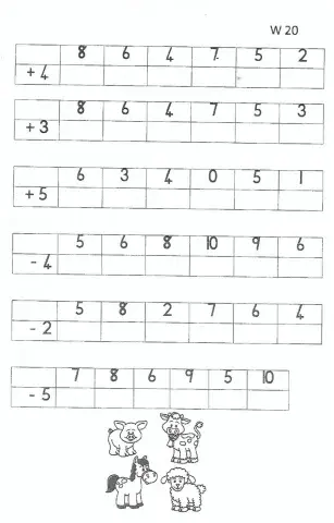 Week 20 Number combinations