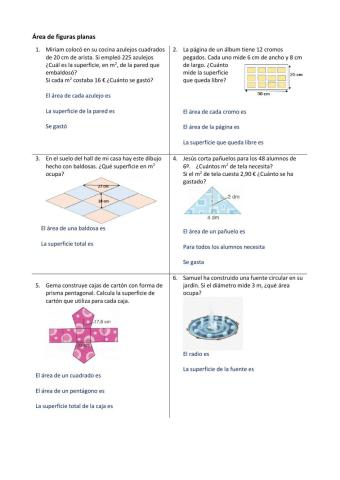 Área de figuras planas