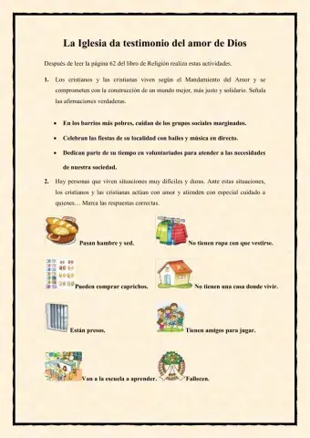La Iglesia da testimonio del amor de Dios 6º