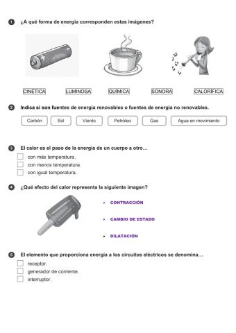 Repaso tema energía