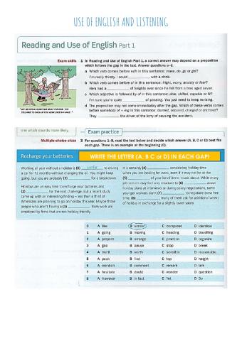 Use of English and Listening