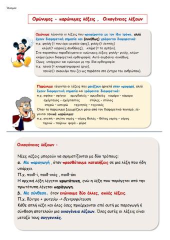 Ομόηχα - Πρώνυμα