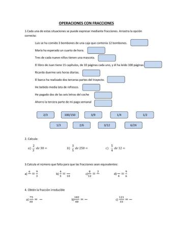 Repaso de Fracciones