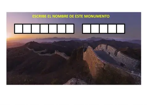 escribir muralla china infantil