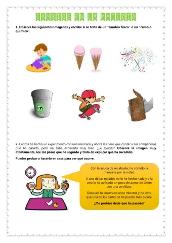 Cambios en la materia