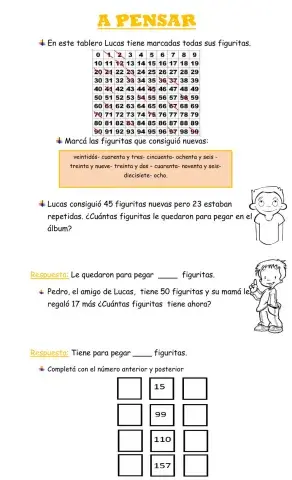 Numeracion y problemas