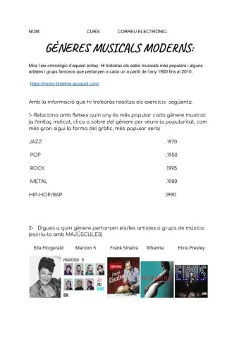 Gèneres musicals moderns