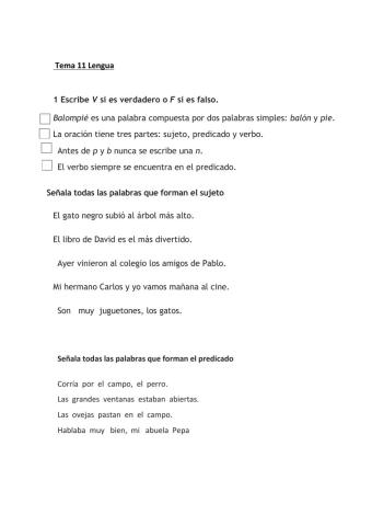 Tema 11 Lengua